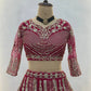 Embroidered Net Lehenga Set