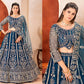 Embroidered Net Lehenga Set