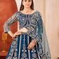 Embroidered Net Lehenga Set