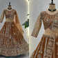 Embroidered Net Lehenga Set