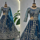 Embroidered Net Lehenga Set