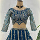 Embroidered Net Lehenga Set