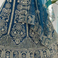 Embroidered Net Lehenga Set