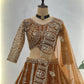 Embroidered Net Lehenga Set