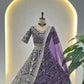 Embroidered Net Lehenga Set