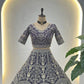 Embroidered Net Lehenga Set