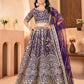 Embroidered Net Lehenga Set