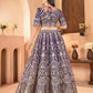 Embroidered Net Lehenga Set