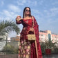Embroidered Organza Poly Silk Plazzo Set