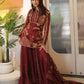 Embroidered Organza Sharara Set with Dupatta