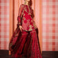Embroidered Organza Sharara Set with Dupatta