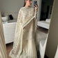 Embroidered Organza Sharara Suit with Dupatta