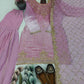 Embroidered Organza Sharara Suit with Georgette Dupatta