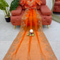 Embroidered Organza Silk Designer Saree with Blouse
