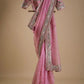Embroidered Organza Silk Designer Saree with Blouse
