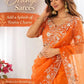 Embroidered Organza Silk Designer Saree with Blouse