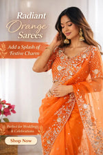 Embroidered Organza Silk Designer Saree with Blouse