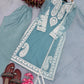 Embroidered Organza Silk Kurta Plazzo Set