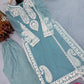 Embroidered Organza Silk Kurta Plazzo Set