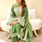 Embroidered Organza Silk Kurta Plazzo Set