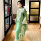 Embroidered Organza Silk Kurta Plazzo Set