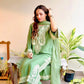 Embroidered Organza Silk Kurta Plazzo Set