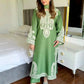 Embroidered Organza Silk Kurta Plazzo Set
