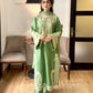 Embroidered Organza Silk Kurta Plazzo Set
