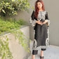 Embroidered Organza Silk Kurta Plazzo Set