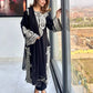 Embroidered Organza Silk Kurta Plazzo Set