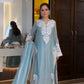 Embroidered Organza Silk Kurta Plazzo Set