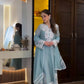 Embroidered Organza Silk Kurta Plazzo Set