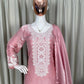 Embroidered Organza Silk Kurti Sharara Set