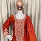 Embroidered Organza Silk Kurti Sharara Set