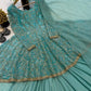 Embroidered Peplum Lehenga Set with Dupatta for Festive and Wedding Wear