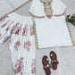 Embroidered Pure Crepe Silk Farshi Suit Set with Dupatta