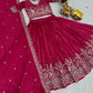 Embroidered Pure Vichitra Lehenga Choli with Dupatta