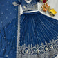 Embroidered Pure Vichitra Lehenga Choli with Dupatta