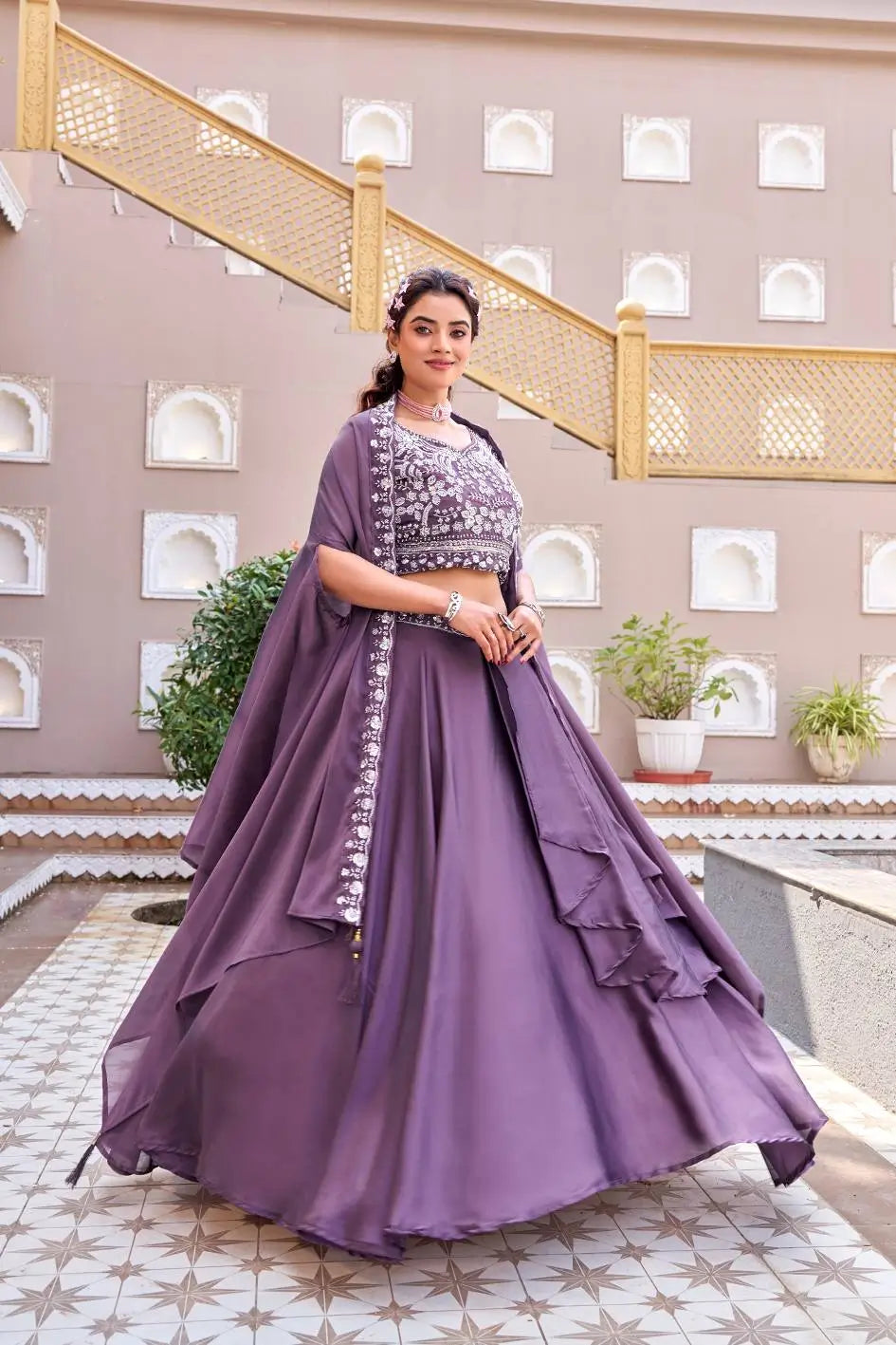 Embroidered Rangoli Silk Lehenga Choli Set with Shrug Dupatta for Wedding and Festive Occasions
