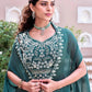 Embroidered Rangoli Silk Lehenga Choli Set with Shrug Dupatta for Wedding and Festive Occasions