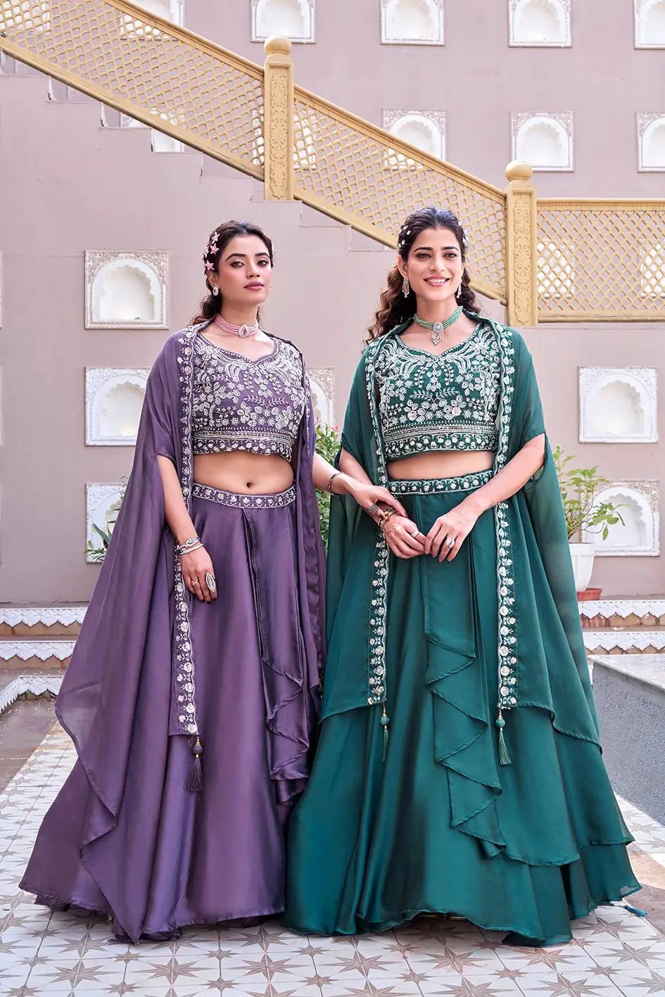 Embroidered Rangoli Silk Lehenga Choli Set with Shrug Dupatta for Wedding and Festive Occasions