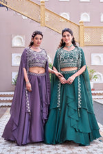 Embroidered Rangoli Silk Lehenga Choli Set with Shrug Dupatta for Wedding and Festive Occasions