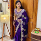 Embroidered Rangoli Silk Saree
