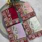 Embroidered Rangoli Silk Saree with Mirror Work Blouse for Wedding and Festive Wear