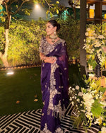 Embroidered Rangoli Silk Saree