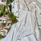 Embroidered Roman Silk Gown Set with Dupatta and Pant