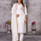 Embroidered Roman Silk Kurti Pant Set with Jacquard Dupatta