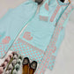 Embroidered Roman Silk Palazzo Suit with Net Dupatta