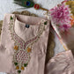 Embroidered Roman Silk Suit Set