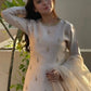 Embroidered Satin Farshi Palazzo Suit Set